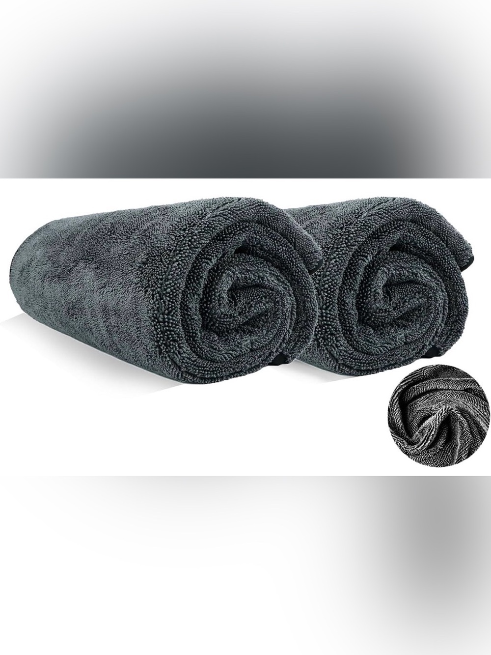 2-Pack Microfiber Towels for Cars - (35" x 24") Ultra Absorbent